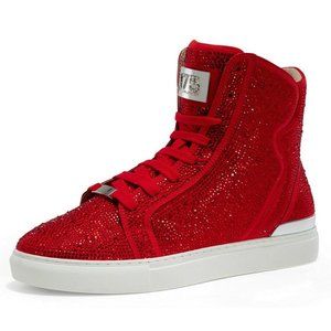 Men's J75 by Jump Sestos Red All Over Jewel  Fashion Sneakers NWT